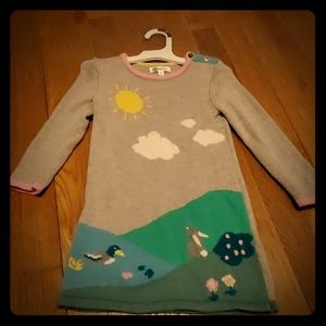 Baby boden spring themed sweater dress size 12-18